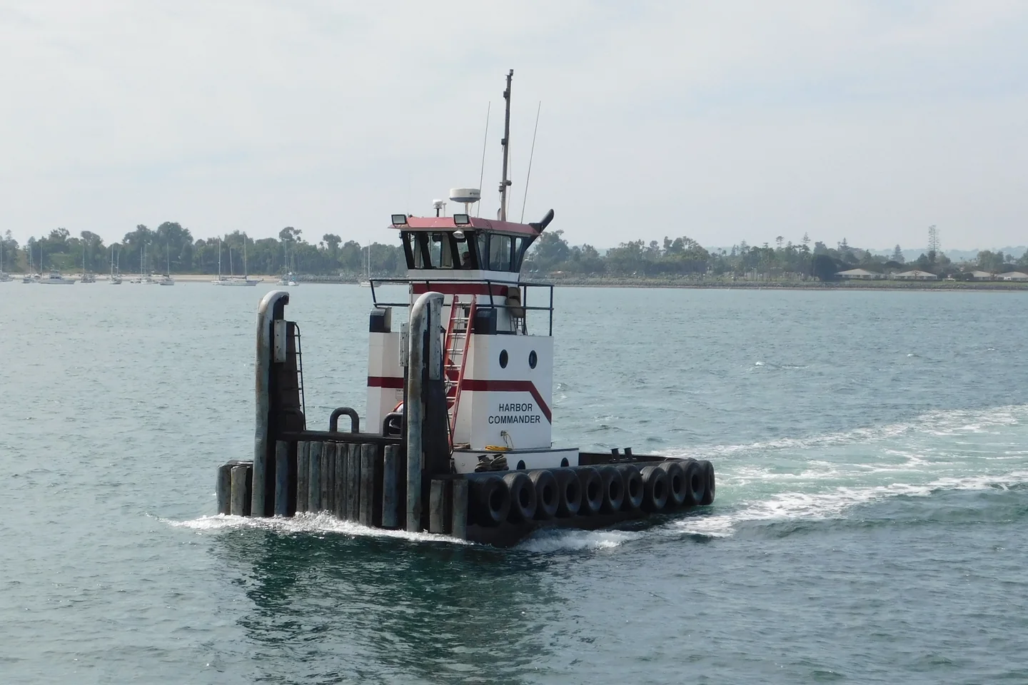 Working tugboat crossing San Diego Bay
